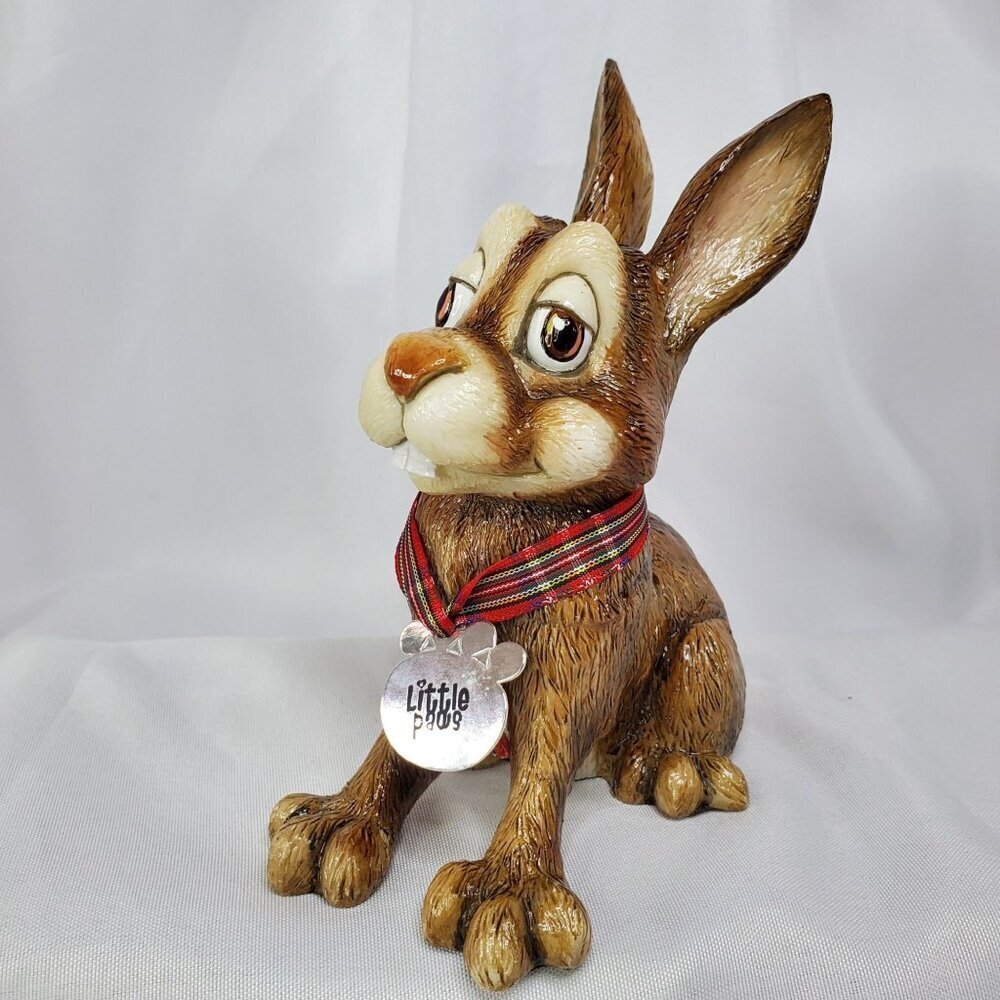 Little Paws Oswald The Rabbit Figurine 5.25 Inches‎ Whimsical Resin Sculpture